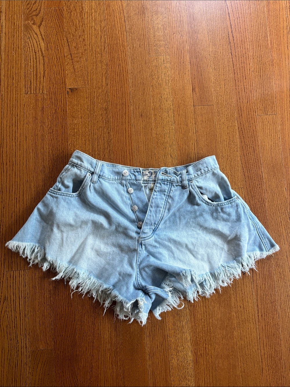 We The Free (Free People) Harlie Denim Shorts frayed